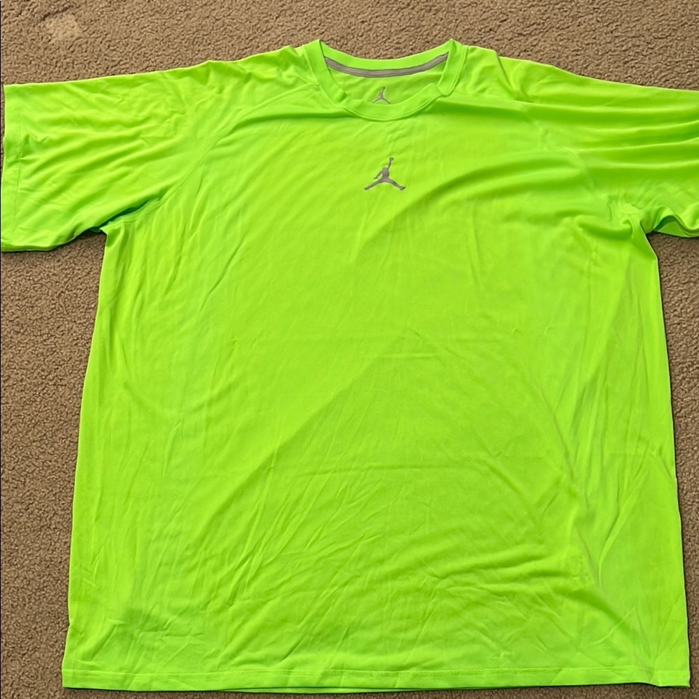Jordan Men's Neon Green T-Shirt